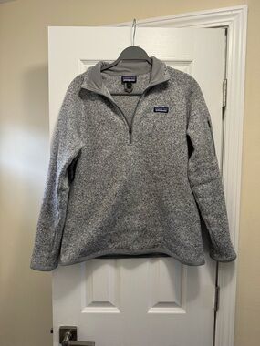 Patagonia Heather Gray Full-Zip Fleece Jacket